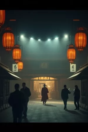 《雾港来信》海报,雨夜港口与退回的信封特写
