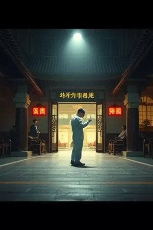 《深蓝刻度》海报,深海潜水器与微弱舱灯